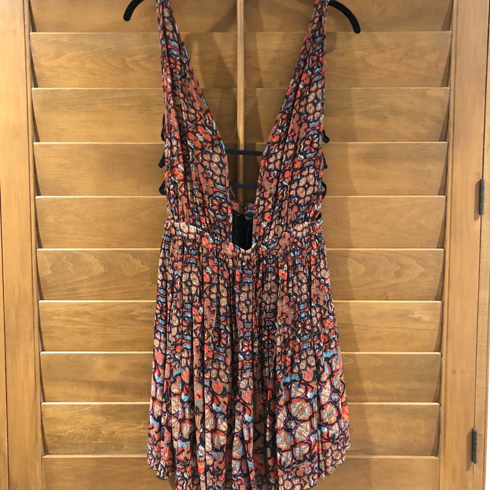 Free people deep V dress
